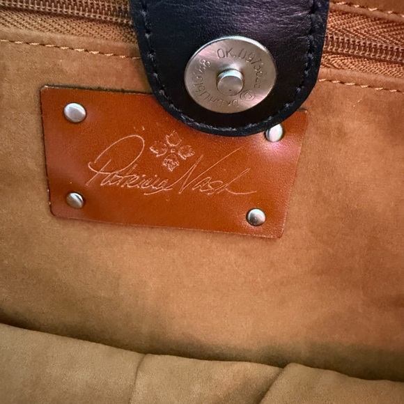 Patricia Nash Black/Natural Luciella Large Top Handle Bag Tote Vacation One Size - Picture 11 of 14